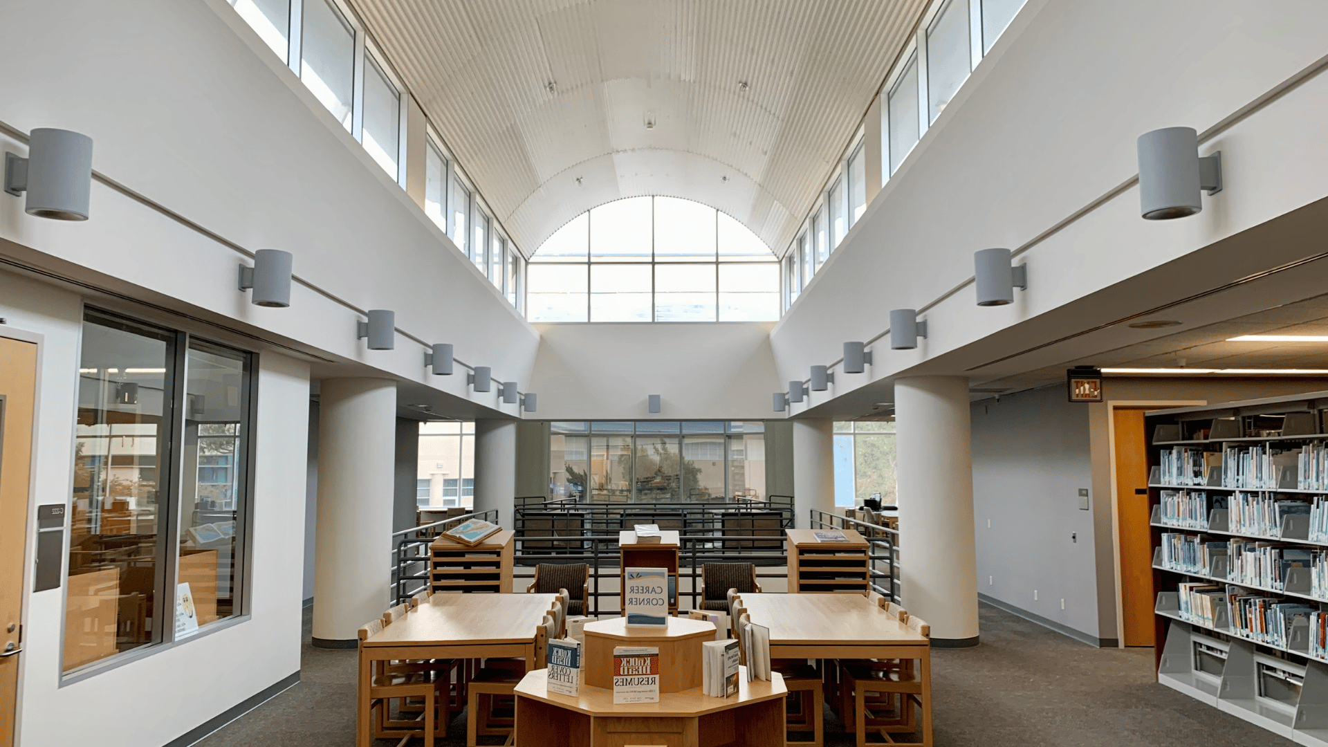 Photo of Cuyamaca College Library's second floor
